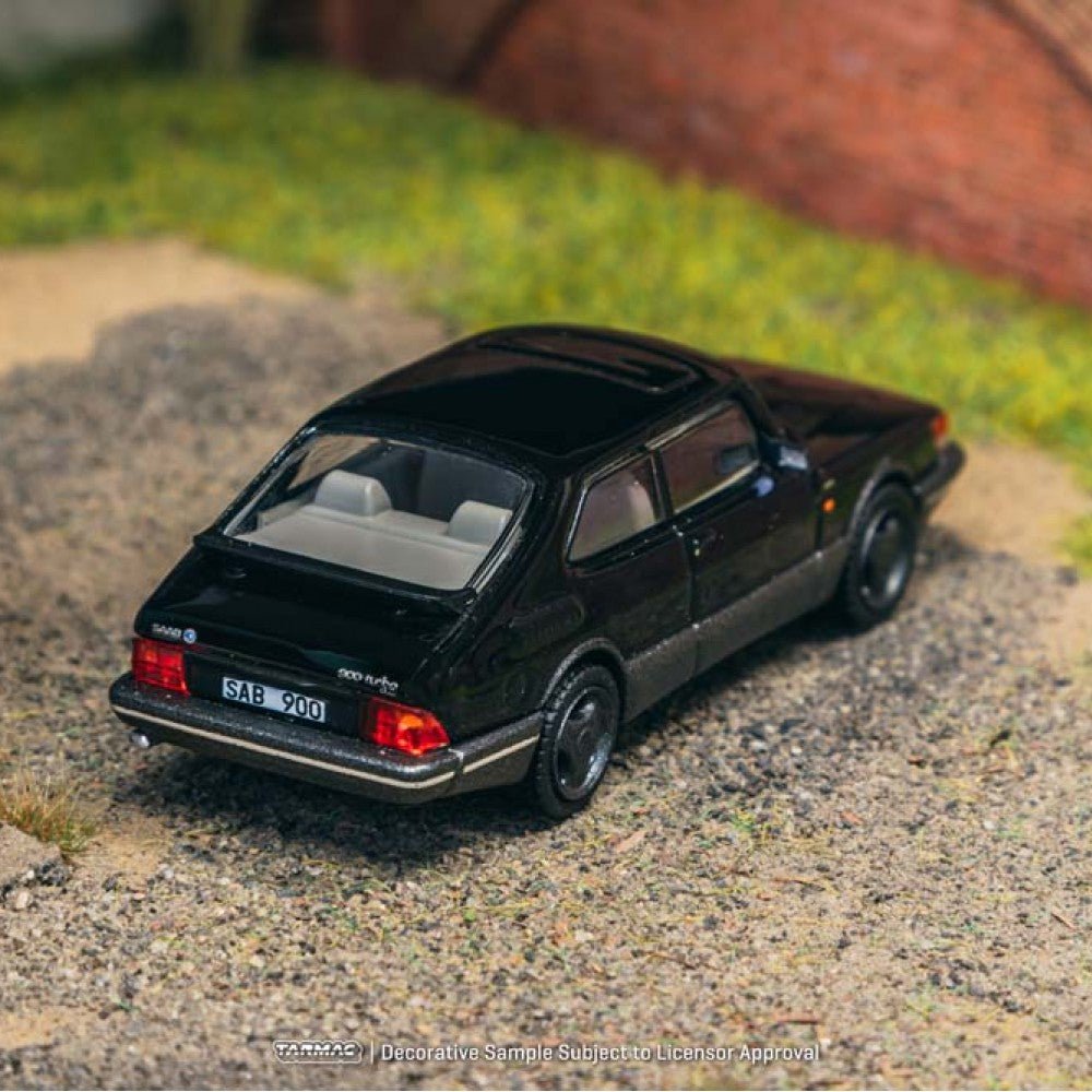 [PREORDER] Tarmac Works - 1/64 Saab 900 Turbo Black DIECAST SCALE MODEL CAR - T64G - 056 - BK - MODEL CARS UKMODEL CAR#INNO64##TARMAC##diecast_model#