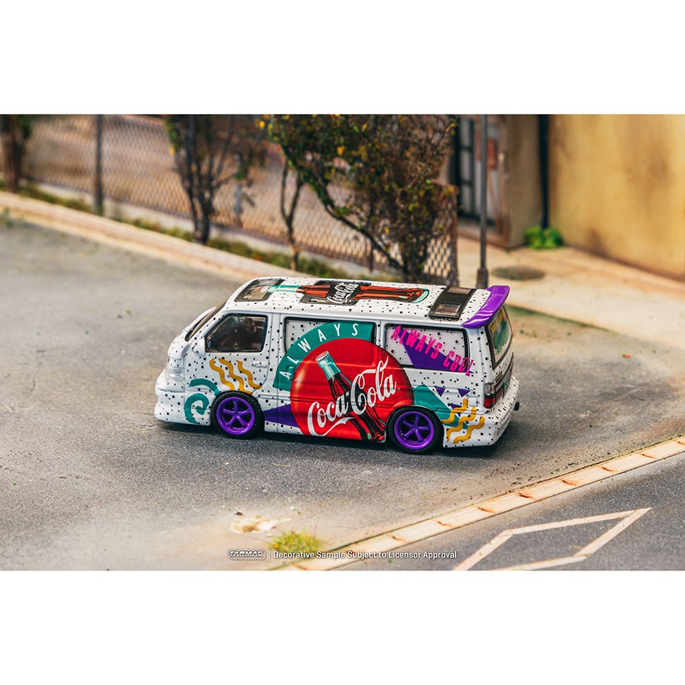 [PREORDER] Tarmac Works - 1/64 Toyota Hiace Wagon Custom Coca - Cola Delivery Van Diecast Scale Model Car - T64 - 078 - CC - MODEL CARS UKMODEL CAR#INNO64##TARMAC##diecast_model#