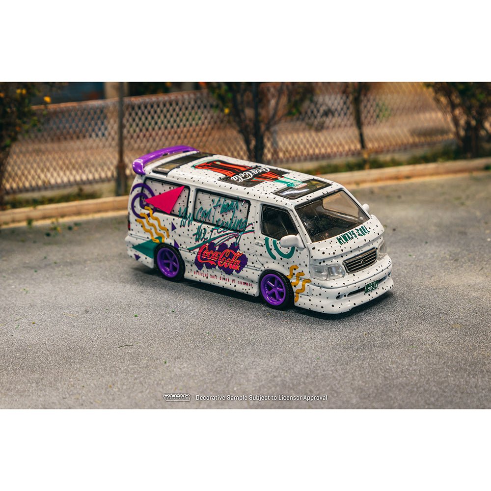 [PREORDER] Tarmac Works - 1/64 Toyota Hiace Wagon Custom Coca - Cola Delivery Van Diecast Scale Model Car - T64 - 078 - CC - MODEL CARS UKMODEL CAR#INNO64##TARMAC##diecast_model#