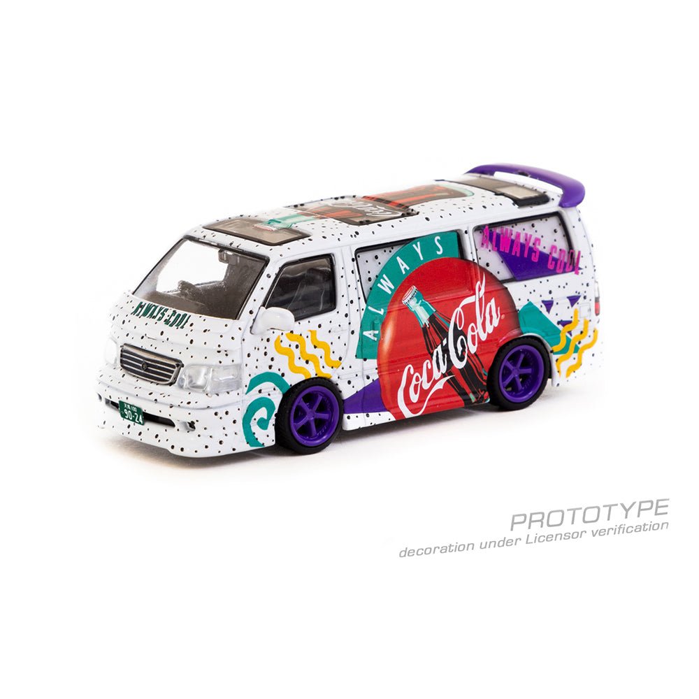 [PREORDER] Tarmac Works - 1/64 Toyota Hiace Wagon Custom Coca - Cola Delivery Van Diecast Scale Model Car - T64 - 078 - CC - MODEL CARS UKMODEL CAR#INNO64##TARMAC##diecast_model#