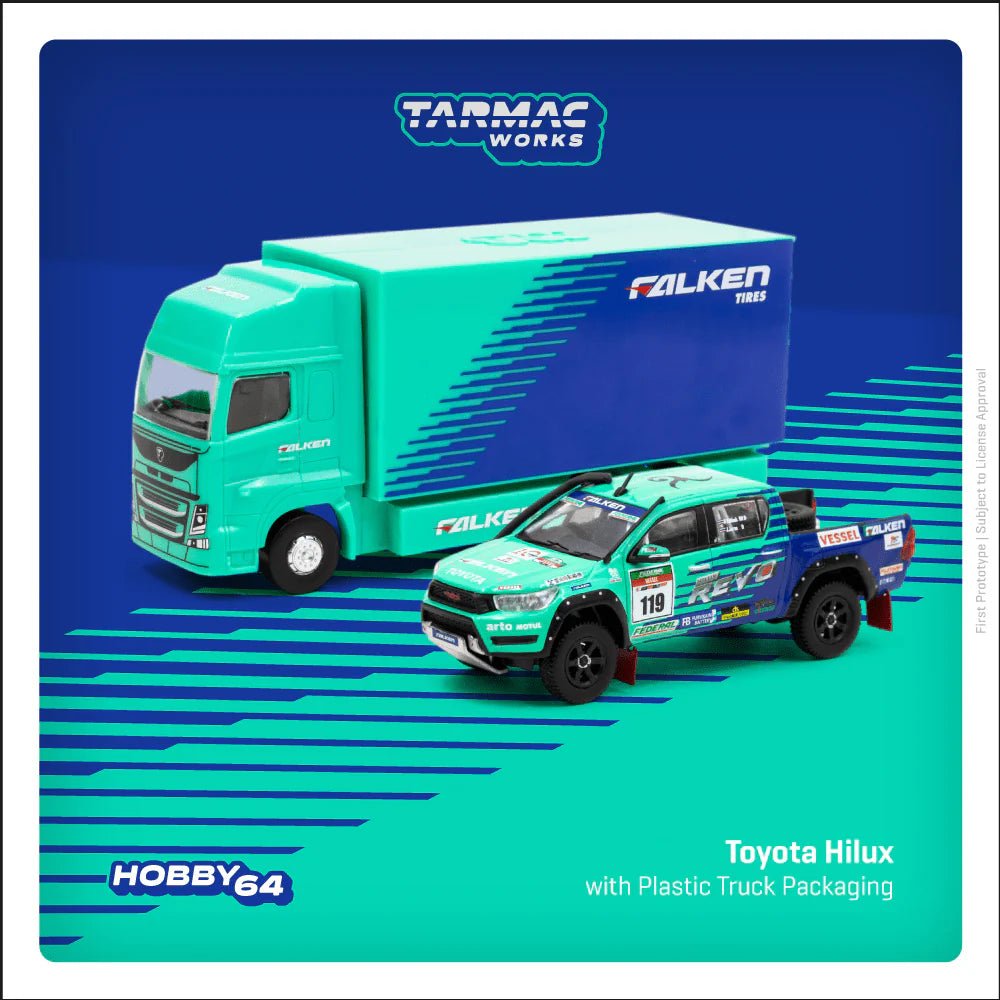 [PREORDER] Tarmac Works - 1/64 TOYOTA HILUX AXCR 2017 WITH PLASTIC TRUCK PACKAGING DIECAST SCALE MODEL CAR (T64 - 041 - FAL) - MODEL CARS UKMODEL CAR#INNO64##TARMAC##diecast_model#