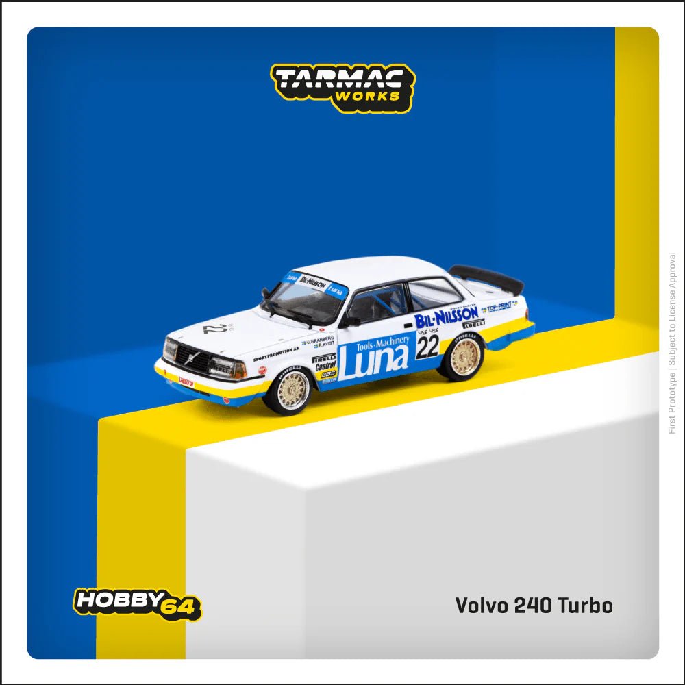 [PREORDER] Tarmac Works - 1/64 VOLVO 240 TURBO ETCC ZOLDER 1984 WINNER DIECAST SCALE MODEL CAR - T64 - 050 - 84ETC22 - MODEL CARS UKMODEL CAR#INNO64##TARMAC##diecast_model#