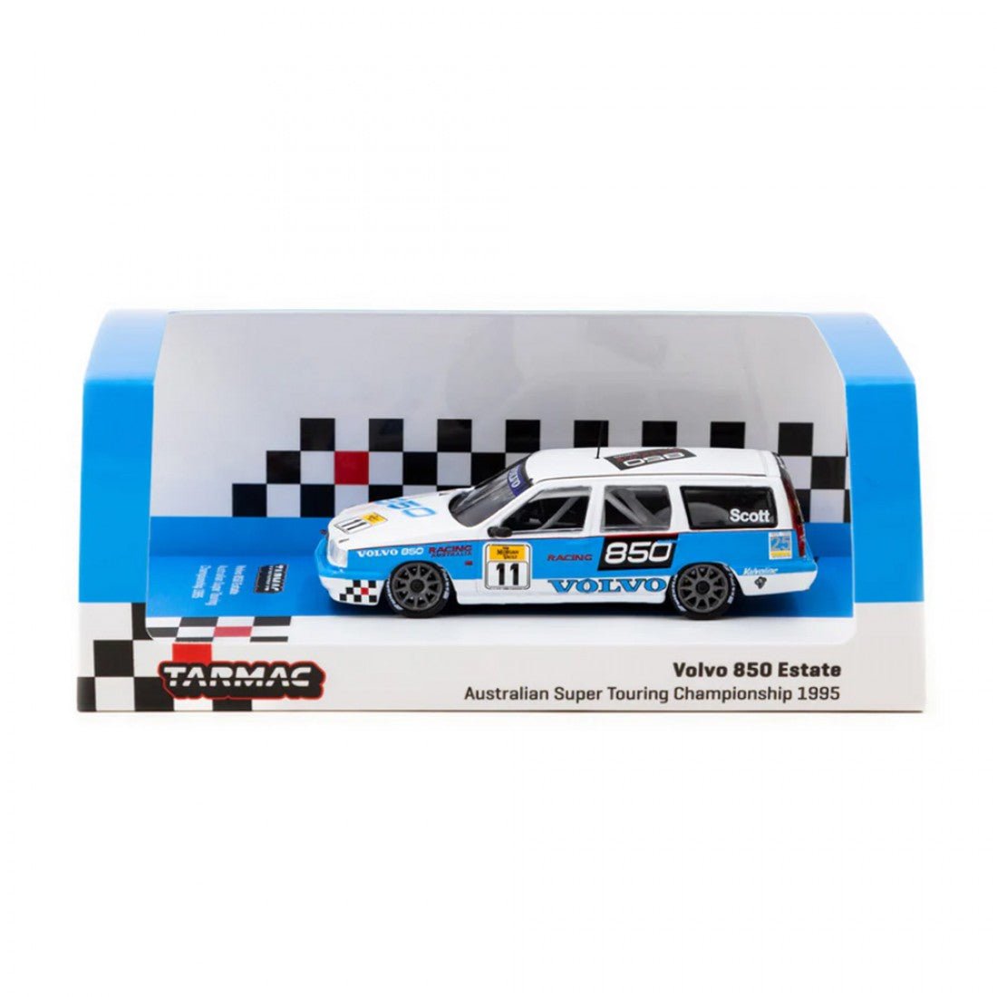 [PREORDER] Tarmac Works - Volvo 850 Estate Australian Super Touring Championship 1995 Diecast Scale Model Car - T64-039-95ASTC11 - MODEL CARS UKMODEL CAR#INNO64##TARMAC##diecast_model#