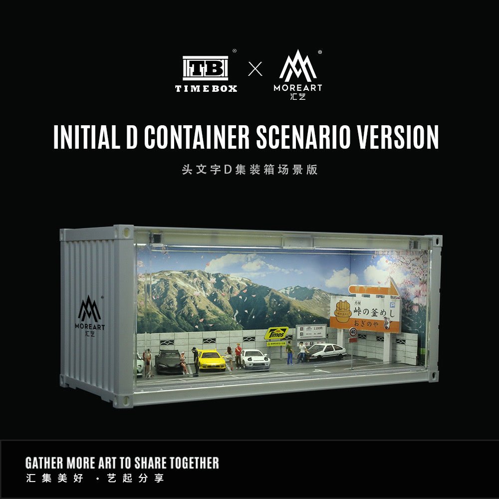 [PREORDER] Time Box & MoreArt - 1/64 INITIAL D CONTAINER SCENARIO MODEL DIORAMA - TB400201 - MODEL CARS UKDIORAMA#INNO64##TARMAC##diecast_model#