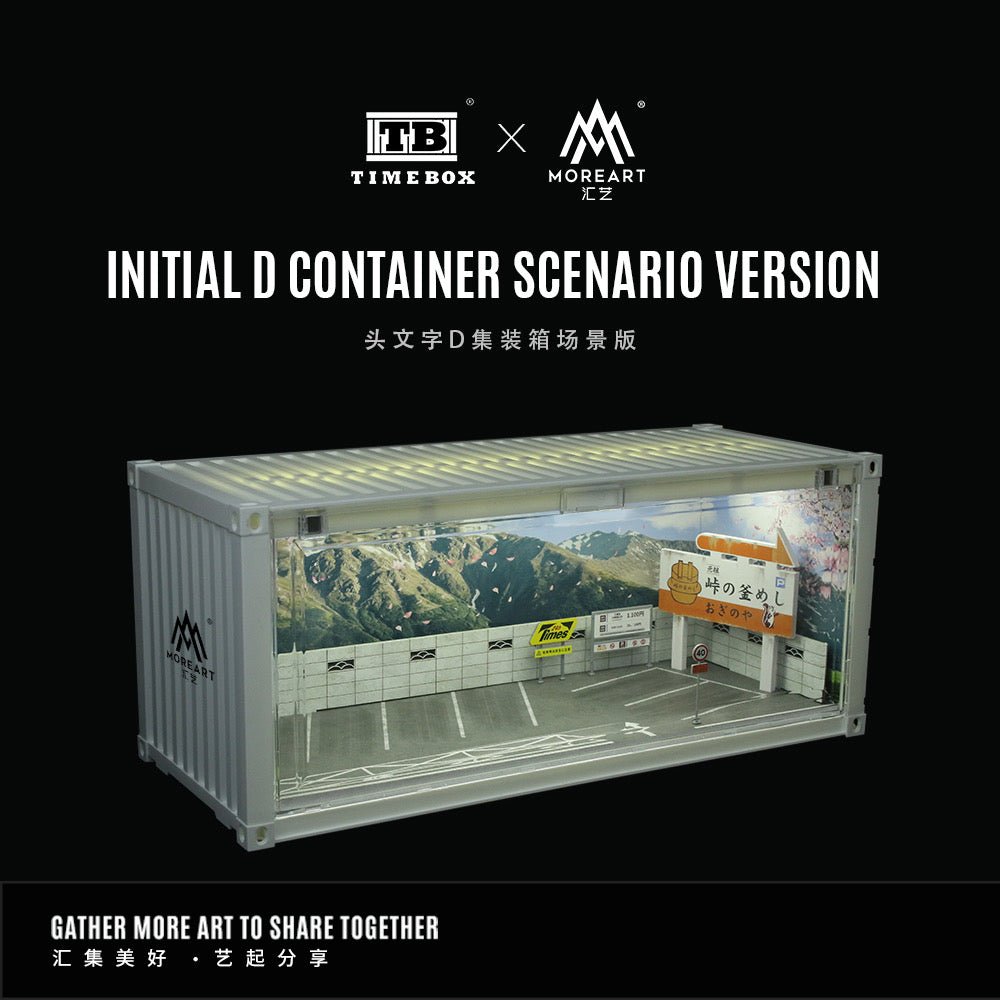 [PREORDER] Time Box & MoreArt - 1/64 INITIAL D CONTAINER SCENARIO MODEL DIORAMA - TB400201 - MODEL CARS UKDIORAMA#INNO64##TARMAC##diecast_model#