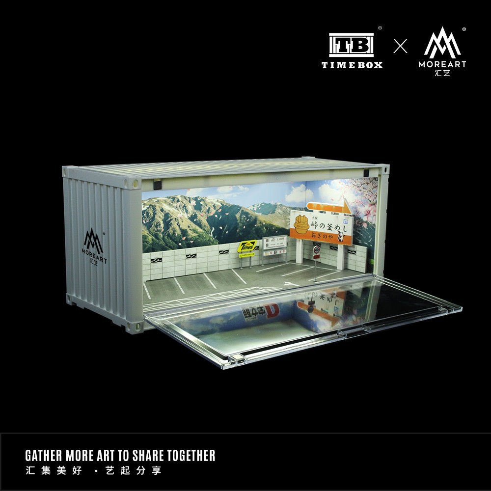 [PREORDER] Time Box & MoreArt - 1/64 INITIAL D CONTAINER SCENARIO MODEL DIORAMA - TB400201 - MODEL CARS UKDIORAMA#INNO64##TARMAC##diecast_model#