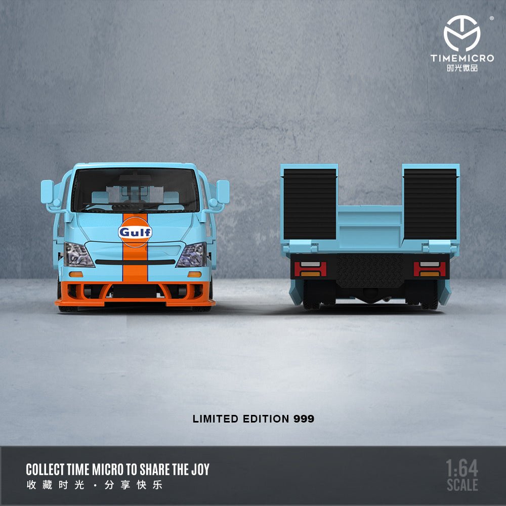 [ PREORDER ] TimeMicro - 1:64 H300 FLATBED TRANSPORT TRAILER Diecast model car - Gulf Racing Fuels - TM647201 - MODEL CARS UKMODEL CAR#INNO64##TARMAC##diecast_model#