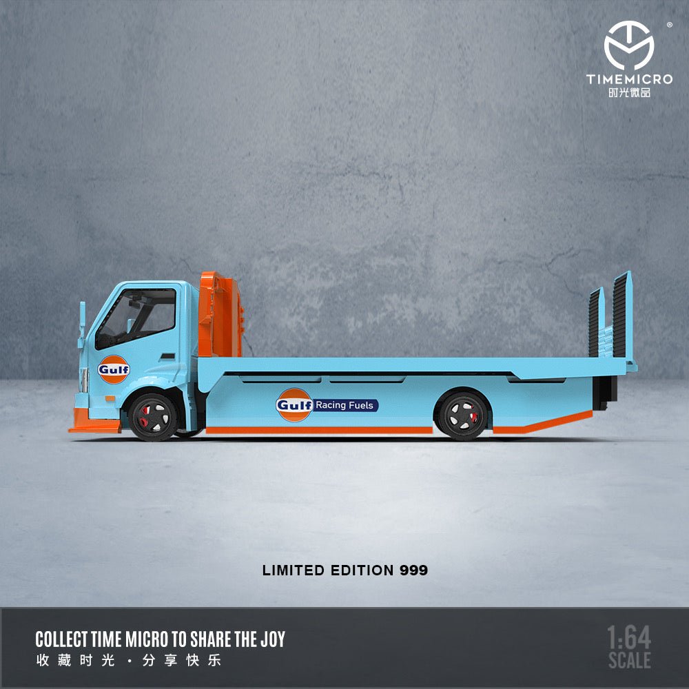 [ PREORDER ] TimeMicro - 1:64 H300 FLATBED TRANSPORT TRAILER Diecast model car - Gulf Racing Fuels - TM647201 - MODEL CARS UKMODEL CAR#INNO64##TARMAC##diecast_model#