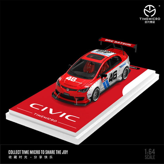 [PREORDER] TimeMicro - 1/64 Honda Civic diecast model - Datsun #46 - TM645717 - MODEL CARS UKMODEL CAR#INNO64##TARMAC##diecast_model#