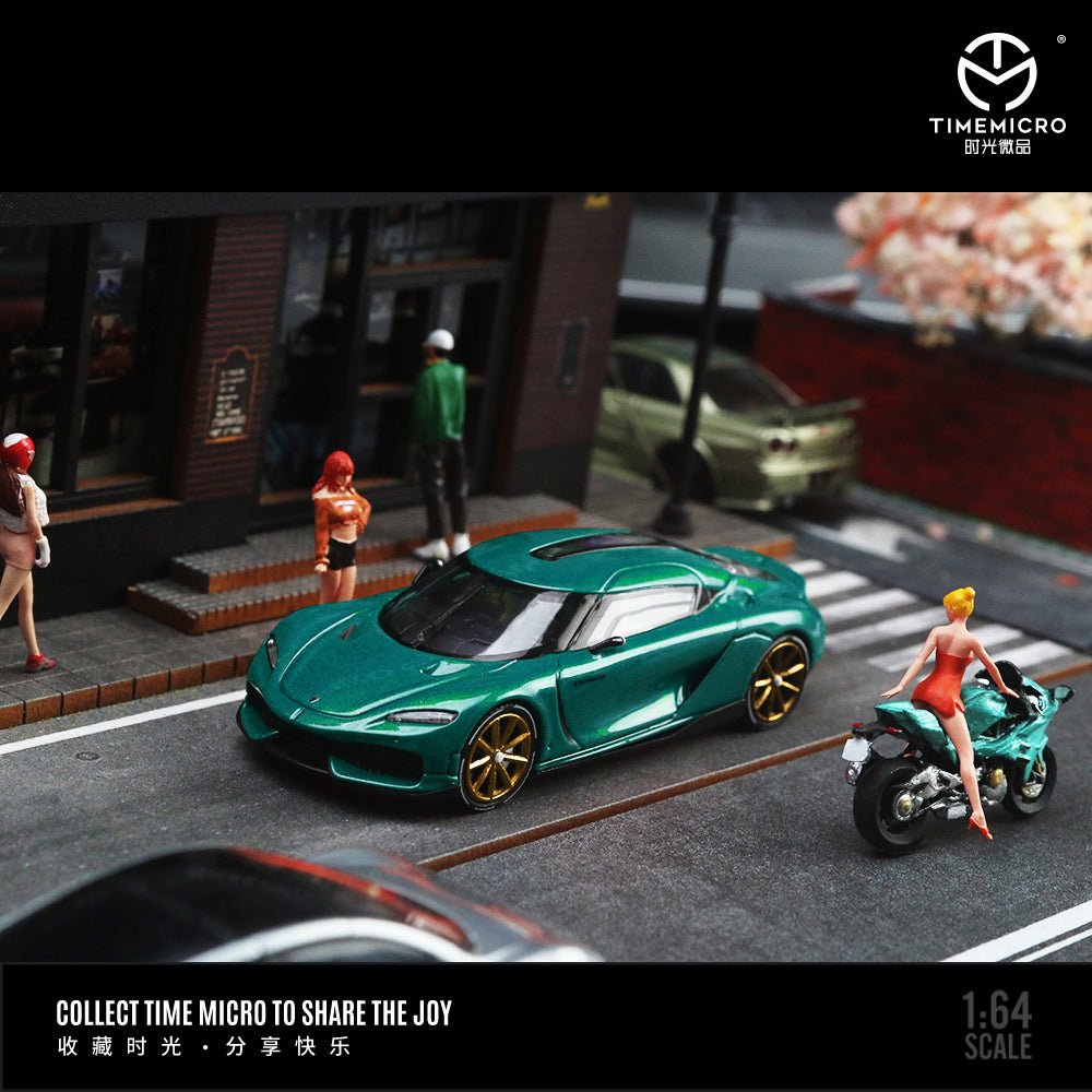 [ PREORDER ] TimeMicro - 1:64 Koenigsegg Gemera diecast model car - green - TM800303 - MODEL CARS UKMODEL CAR#INNO64##TARMAC##diecast_model#