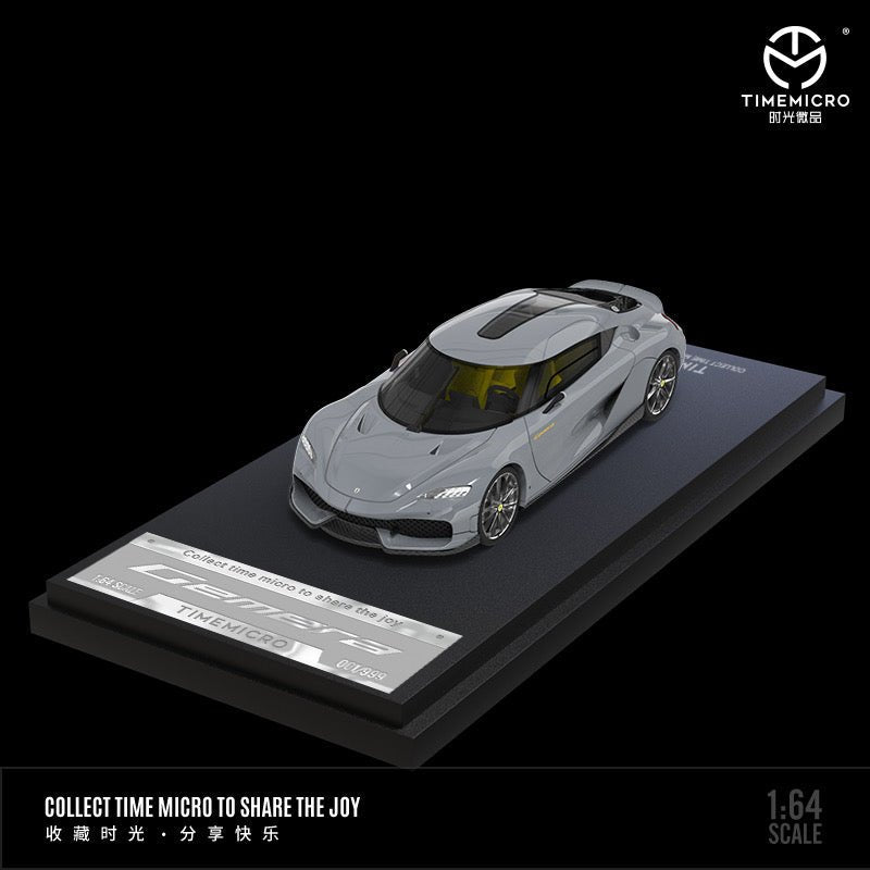 [ PREORDER ] TimeMicro - 1:64 Koenigsegg Gemera diecast model car - grey - TM800302 - MODEL CARS UKMODEL CAR#INNO64##TARMAC##diecast_model#