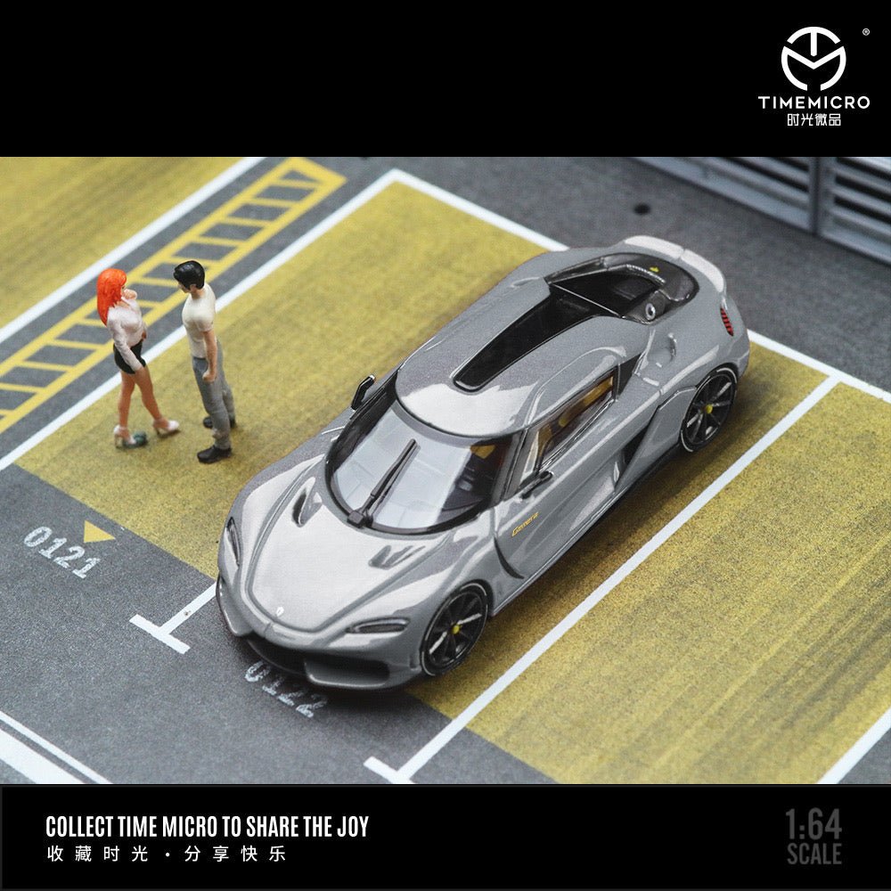 [ PREORDER ] TimeMicro - 1:64 Koenigsegg Gemera diecast model car - grey - TM800302 - MODEL CARS UKMODEL CAR#INNO64##TARMAC##diecast_model#