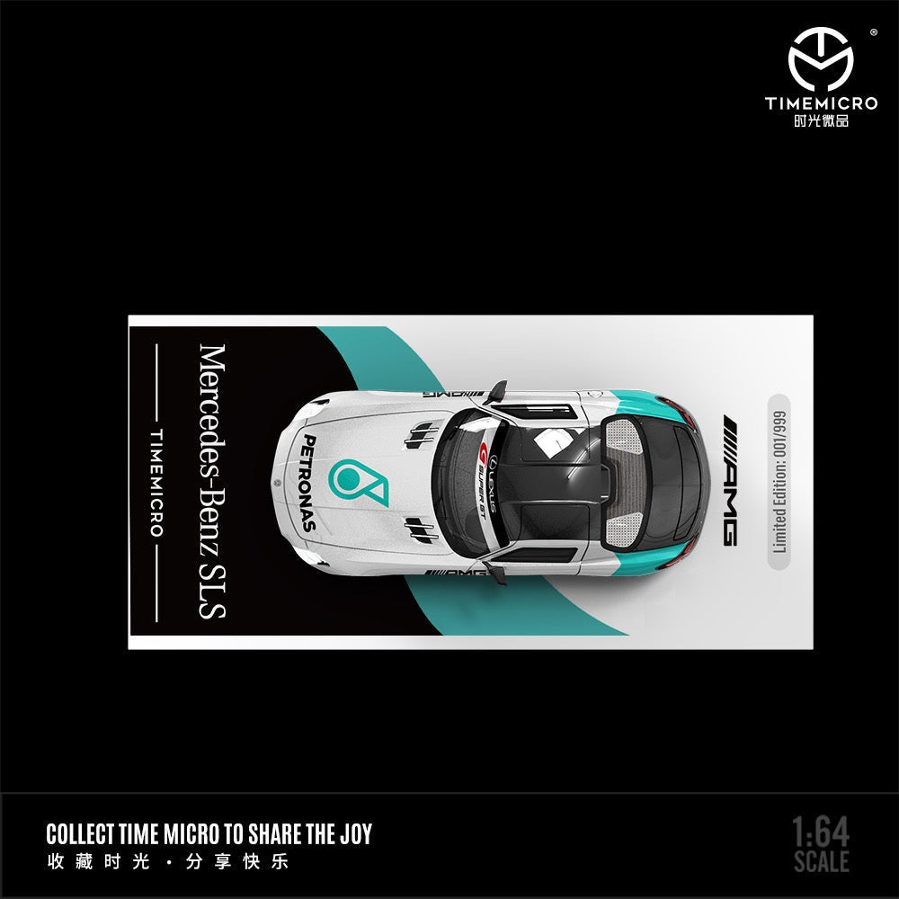 [PREORDER] TimeMicro 1/64 - Mercedes-Benz SLS PETRONAS LIVERY diecast model - MODEL CAR UKMODEL CAR#INNO64##TARMAC##diecast_model#