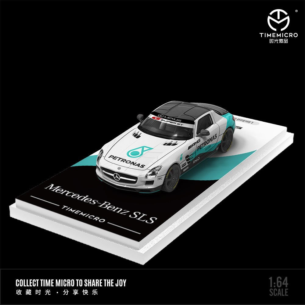 [PREORDER] TimeMicro 1/64 - Mercedes-Benz SLS PETRONAS LIVERY diecast model - MODEL CAR UKMODEL CAR#INNO64##TARMAC##diecast_model#