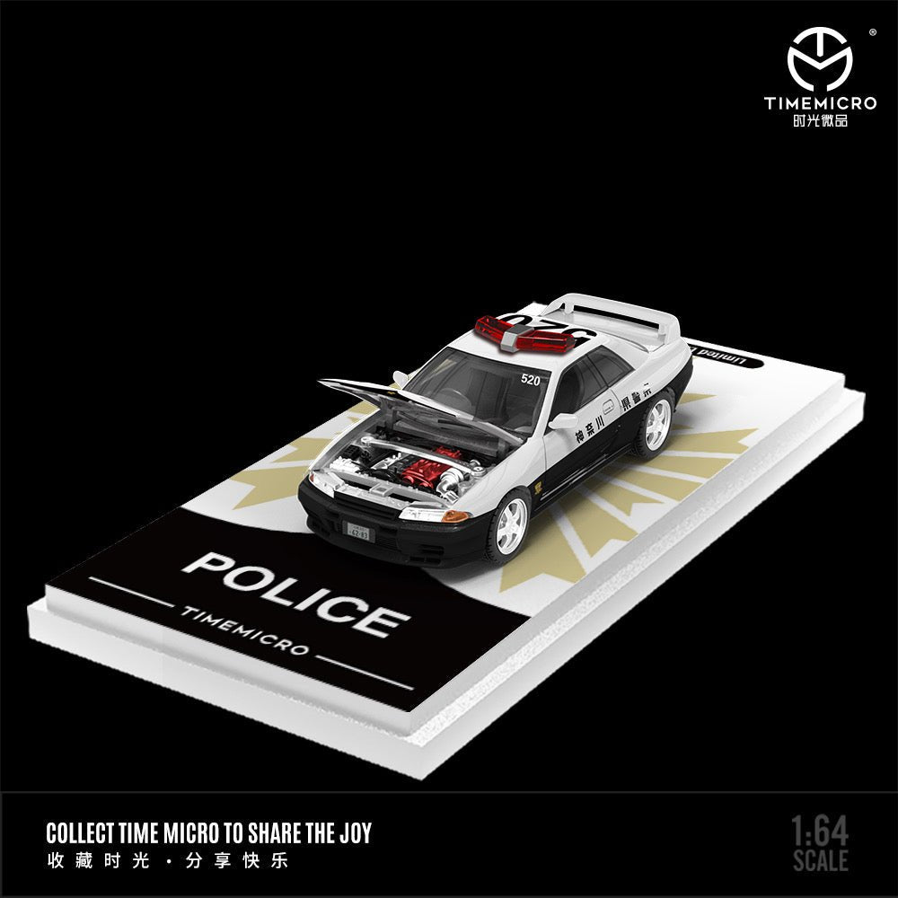 [PREORDER] TimeMicro - 1/64 Nissan GTR R32 diecast model - Police Car - MODEL CAR UKMODEL CAR#INNO64##TARMAC##diecast_model#