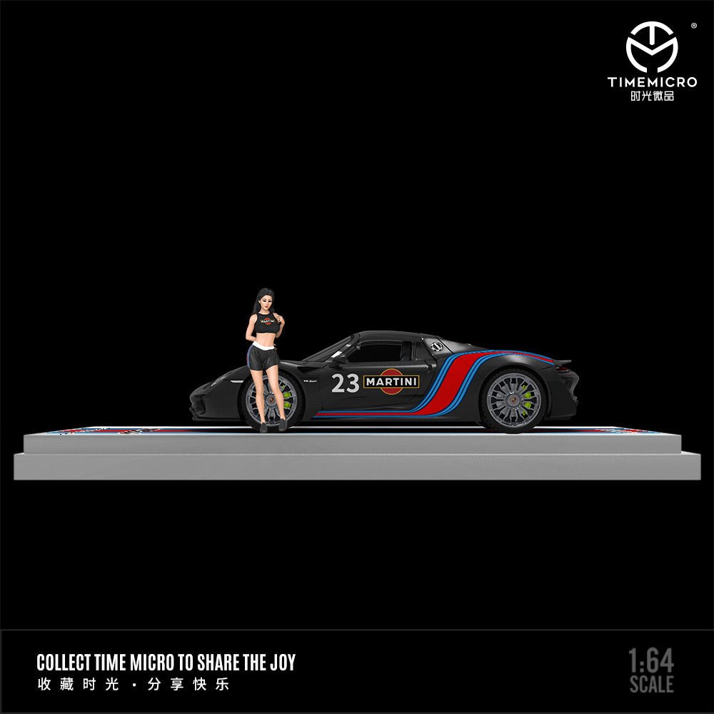 [PREORDER] TimeMicro - 1/64 Porsche 918 diecast model - Martini Black - MODEL CAR UKMODEL CAR#INNO64##TARMAC##diecast_model#