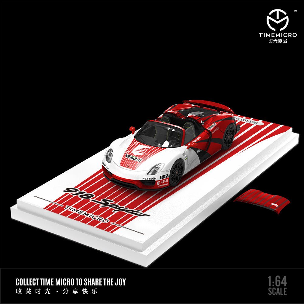 [PREORDER] TimeMicro 1:64 Porsche 918 - RED diecast model - MODEL CAR UKMODEL CAR#INNO64##TARMAC##diecast_model#