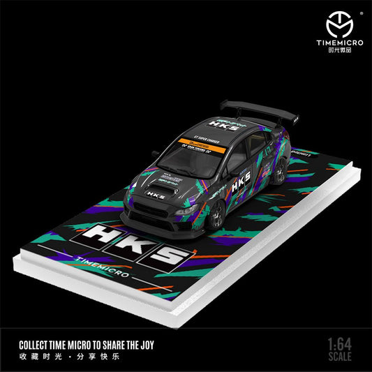 [ PREORDER ] TimeMicro - 1:64 Subaru Impreza WRX - STI diecast model - HKS livery Ordinary TM645426 - MODEL CARS UKMODEL CAR#INNO64##TARMAC##diecast_model#