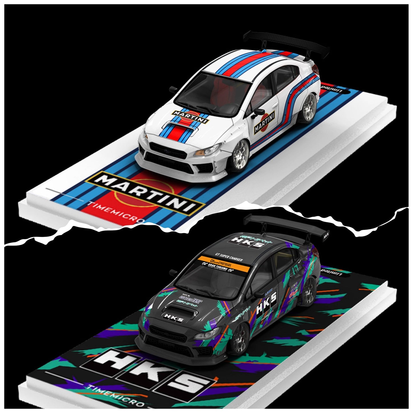 [ PREORDER ] TimeMicro - 1:64 Subaru Impreza WRX - STI diecast model - HKS livery Ordinary TM645426 - MODEL CARS UKMODEL CAR#INNO64##TARMAC##diecast_model#