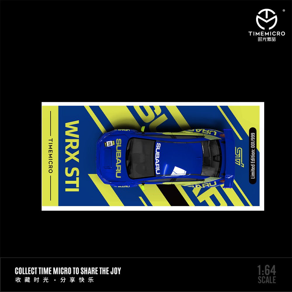 [PREORDER] TimeMicro - 1/64 Subaru WRX-STI diecast model - BLUE YELLOW - MODEL CAR UKMODEL CAR#INNO64##TARMAC##diecast_model#