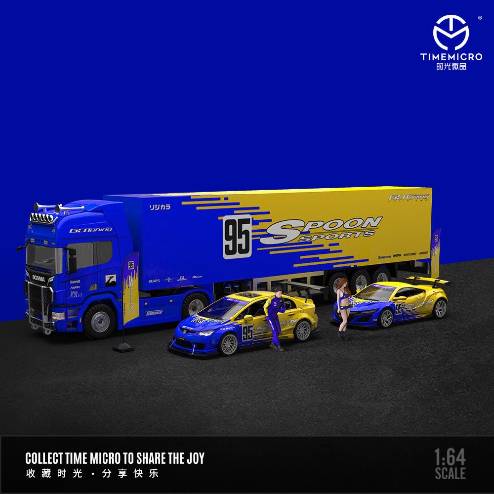 [PREORDER] TimeMicro TM 1/64 - Spoon series diecast model - Container truck Spoon - MODEL CAR UKMODEL CAR#INNO64##TARMAC##diecast_model#