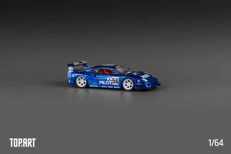 [ PREORDER ] Top Art - 1/64 LBWK F40 diecast model (LBWK officially licensed product) - Chrome pilot blue - MODEL CARS UKMODEL CAR#INNO64##TARMAC##diecast_model#