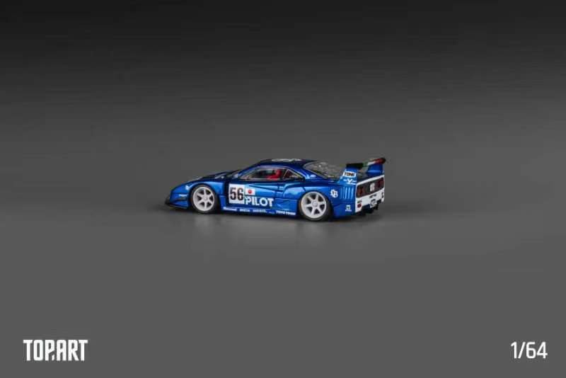 [ PREORDER ] Top Art - 1/64 LBWK F40 diecast model (LBWK officially licensed product) - Chrome pilot blue - MODEL CARS UKMODEL CAR#INNO64##TARMAC##diecast_model#