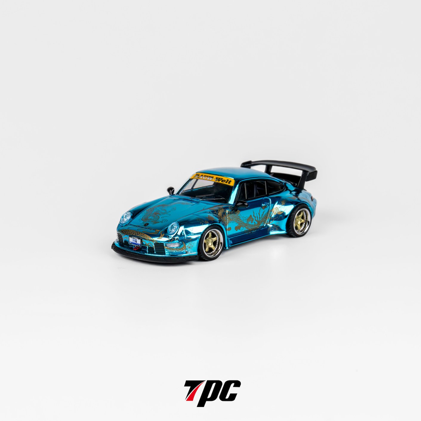 [ PREORDER ] TPC - 1/64 RWB 993 diecast model - Chrome blue - MODEL CARS UKMODEL CAR#INNO64##TARMAC##diecast_model#