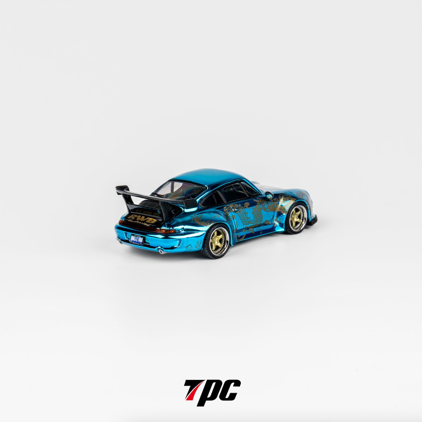 [ PREORDER ] TPC - 1/64 RWB 993 diecast model - Chrome blue - MODEL CARS UKMODEL CAR#INNO64##TARMAC##diecast_model#