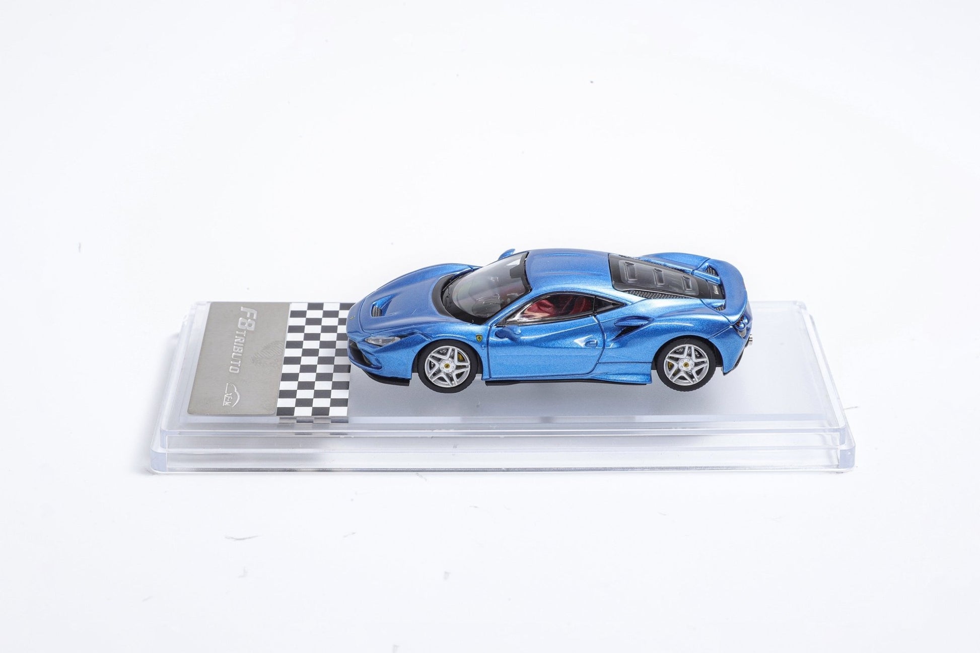 [ PREORDER ] XF Model - 1/64 Ferrari F8 Tributo diecast model - METALLIC BLUE - MODEL CARS UKMODEL CAR#INNO64##TARMAC##diecast_model#