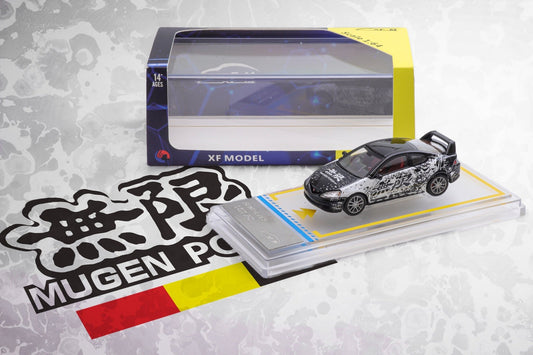 [ PREORDER ] XF Model - 1/64 Integra type 4th generation DC5, 2004 Type-R late version diecast model - BLACK MUGEN - MODEL CARS UKMODEL CAR#INNO64##TARMAC##diecast_model#