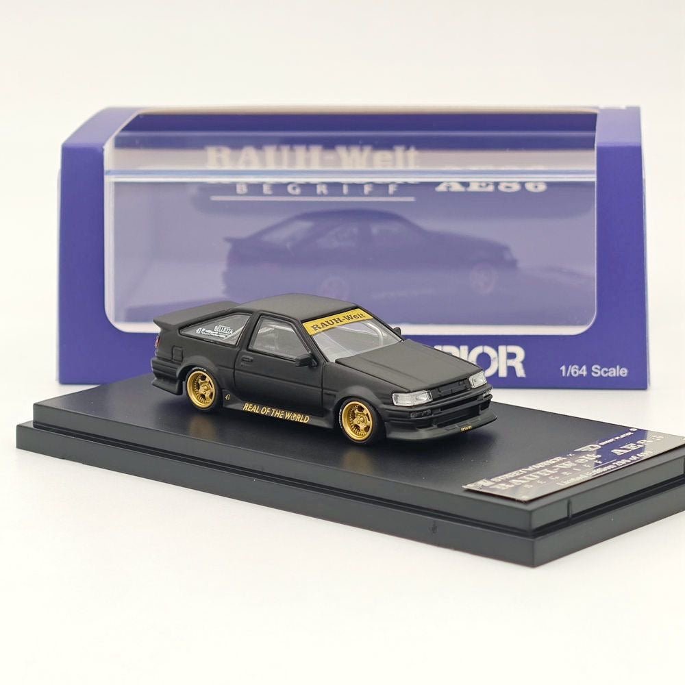 STREET WARRIOR - 1/64 RAUH-WELT RWB AE86 Diecast Models Car Limited Collection - BLACK - MODEL CARS UKMODEL CAR#INNO64##TARMAC##diecast_model#