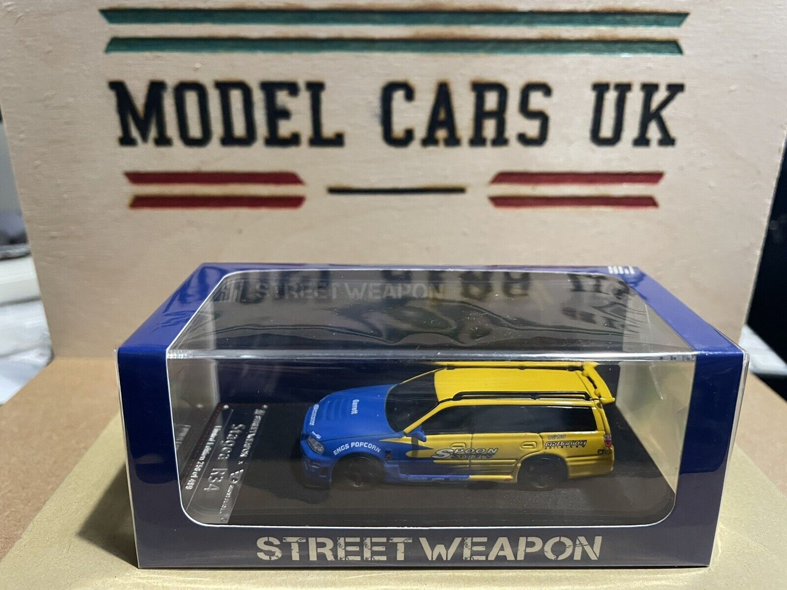 Street Weapon SW - 1/64 NISSAN STAGEA R34 GTR SPOON - MODEL CAR UKMODEL CAR#INNO64##TARMAC##diecast_model#