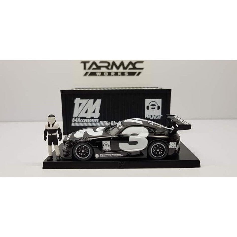 Tarmac Works 1/64 Mercedes-AMG GT3 4A Like Black No. 3 - WHITE - MODEL CAR UKMODEL CAR#INNO64##TARMAC##diecast_model#