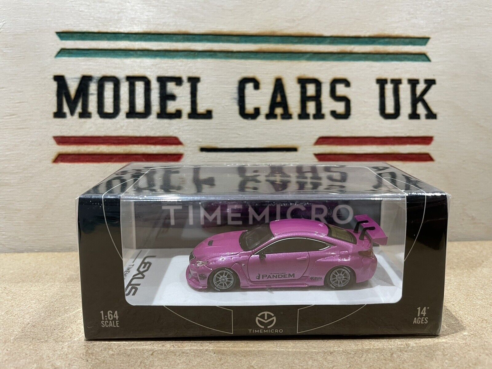 TimeMicro - 1:64 Lexus RCF Wide Body Edition Pink - MODEL CAR UKMODEL CAR#INNO64##TARMAC##diecast_model#