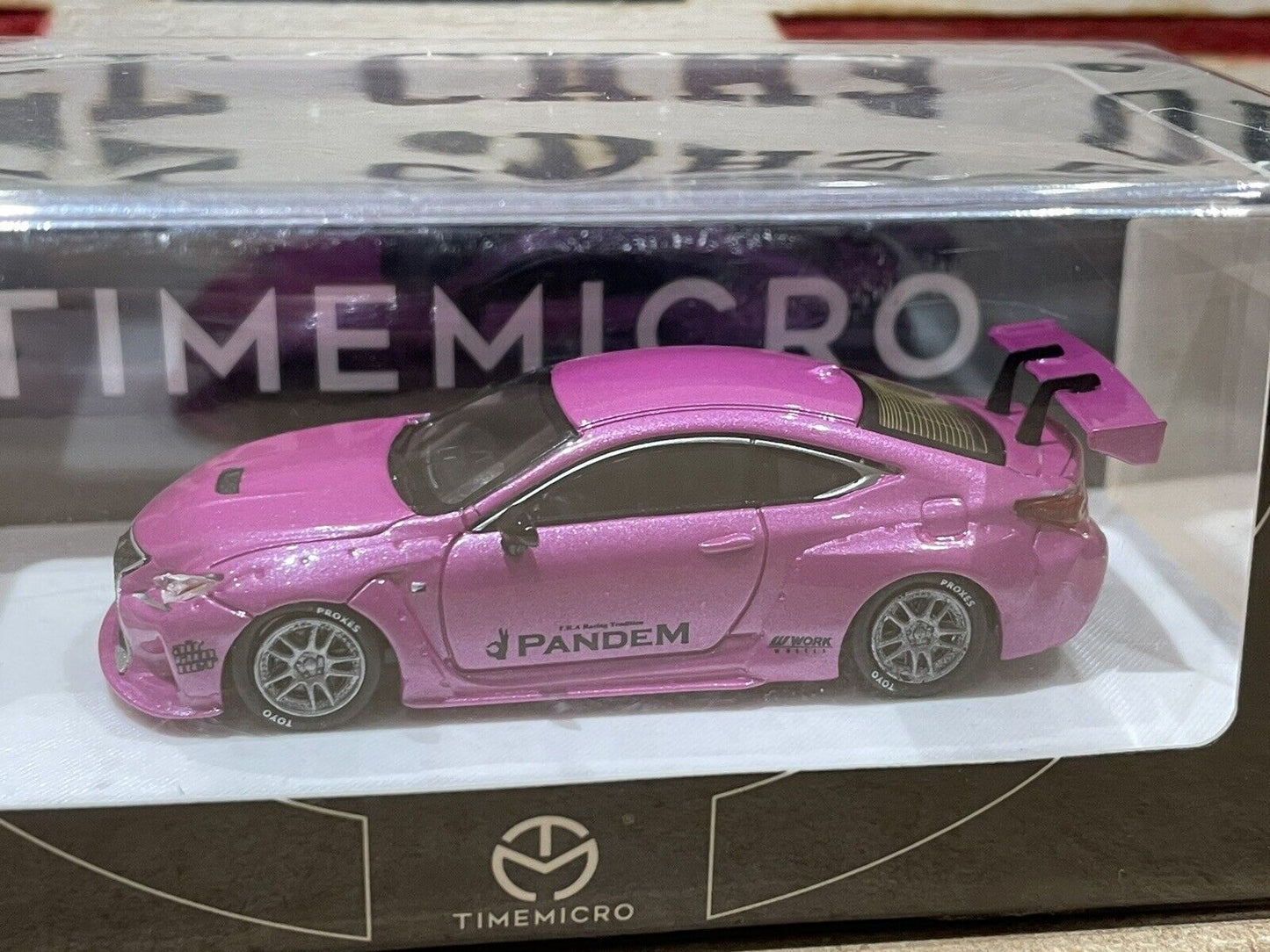 TimeMicro - 1:64 Lexus RCF Wide Body Edition Pink - MODEL CAR UKMODEL CAR#INNO64##TARMAC##diecast_model#