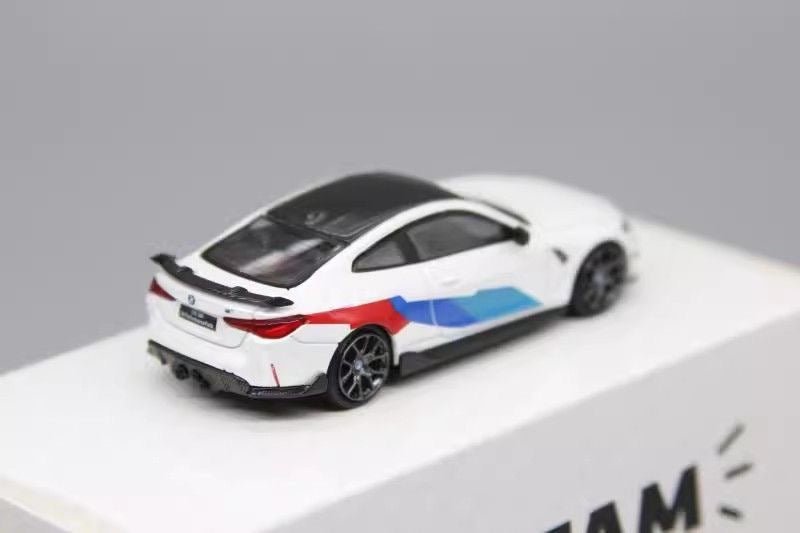 TimeMicro TM 1/64 - Dream Series BMW M4 painting Diecast Model Car - WHITE - MODEL CAR UKMODEL CAR#INNO64##TARMAC##diecast_model#