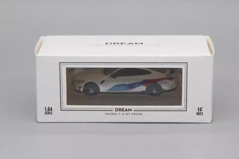 TimeMicro TM 1/64 - Dream Series BMW M4 painting Diecast Model Car - WHITE - MODEL CAR UKMODEL CAR#INNO64##TARMAC##diecast_model#