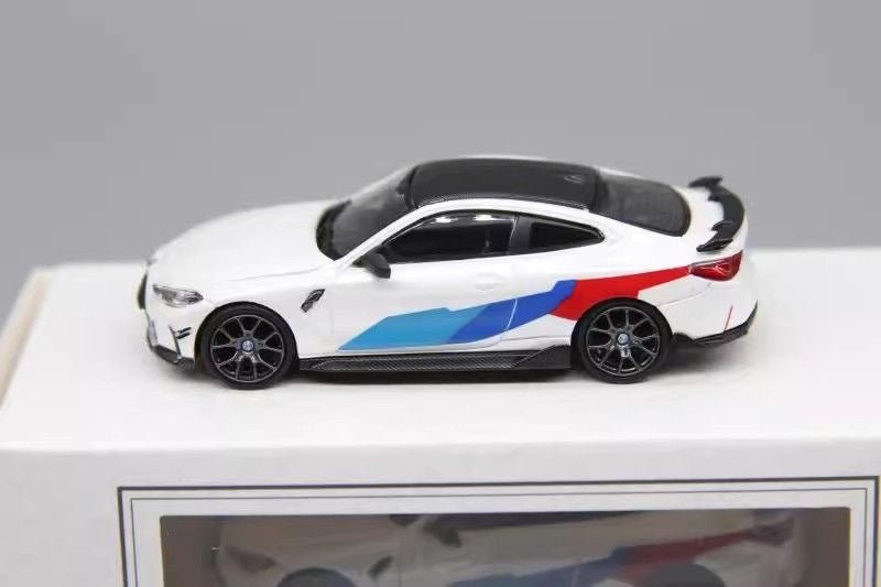 TimeMicro TM 1/64 - Dream Series BMW M4 painting Diecast Model Car - WHITE - MODEL CAR UKMODEL CAR#INNO64##TARMAC##diecast_model#