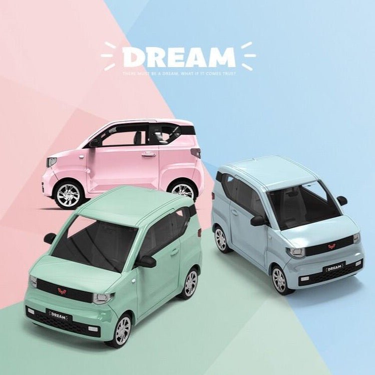 TimeMicro TM 1/64 - Dream Series WULING MINI EV ALLOY DIECAST MODEL CAR - GREEN - MODEL CARS UKMODEL CAR#INNO64##TARMAC##diecast_model#