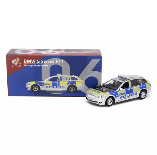 Tiny - 1/64 Scale BMW 5 Series F11 Metropolitan British Police Car Alloy Model Car - MODEL CARS UKMODEL CAR#INNO64##TARMAC##diecast_model#