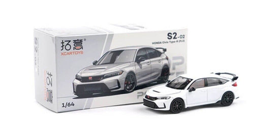 XCARTOYS - Pop Race - 1:64 HONDA CIVIC TYPE R (FL5) S2-02 White - MODEL CAR UKMODEL CAR#INNO64##TARMAC##diecast_model#