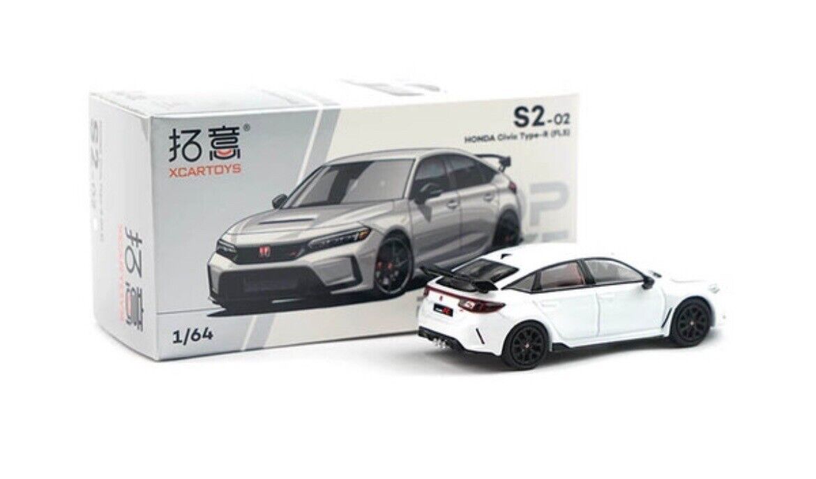 XCARTOYS - Pop Race - 1:64 HONDA CIVIC TYPE R (FL5) S2-02 White - MODEL CAR UKMODEL CAR#INNO64##TARMAC##diecast_model#